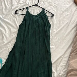Kona Sol Deep Green Midi Dress